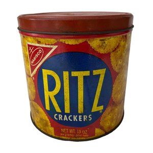 1977 Nabisco Ritz Crackers Can Vintage 6" Authentic